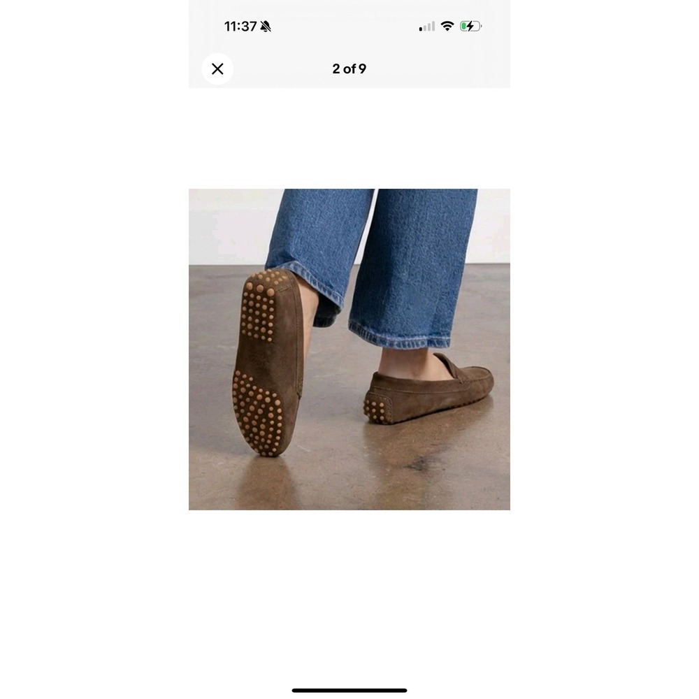 New M. GEMI The Felize Shearling Brown/rust Suede Moc  42 Women's US Size 11 - Picture 14 of 16